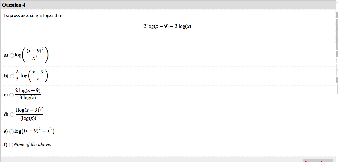 solved-express-as-a-single-logarithm-2-log-x-9-3-chegg