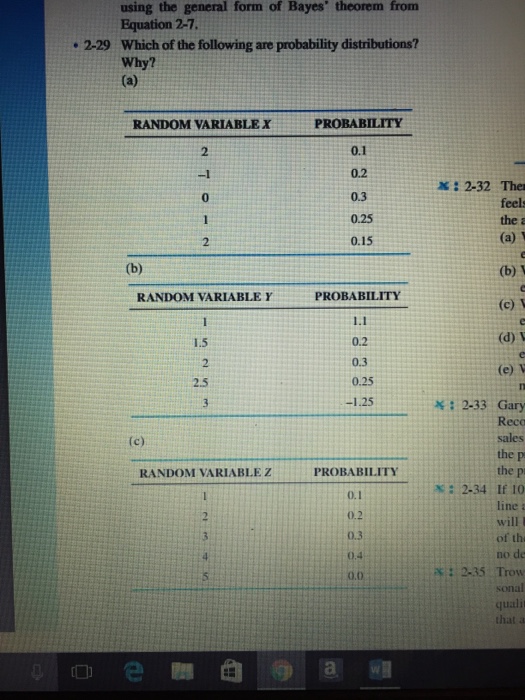 Solved Which of the following are probability distributions? | Chegg.com