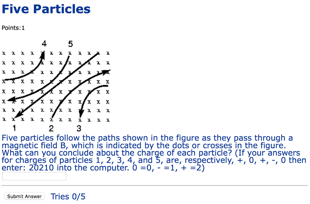 five particles have speeds 1 2 3 4 5