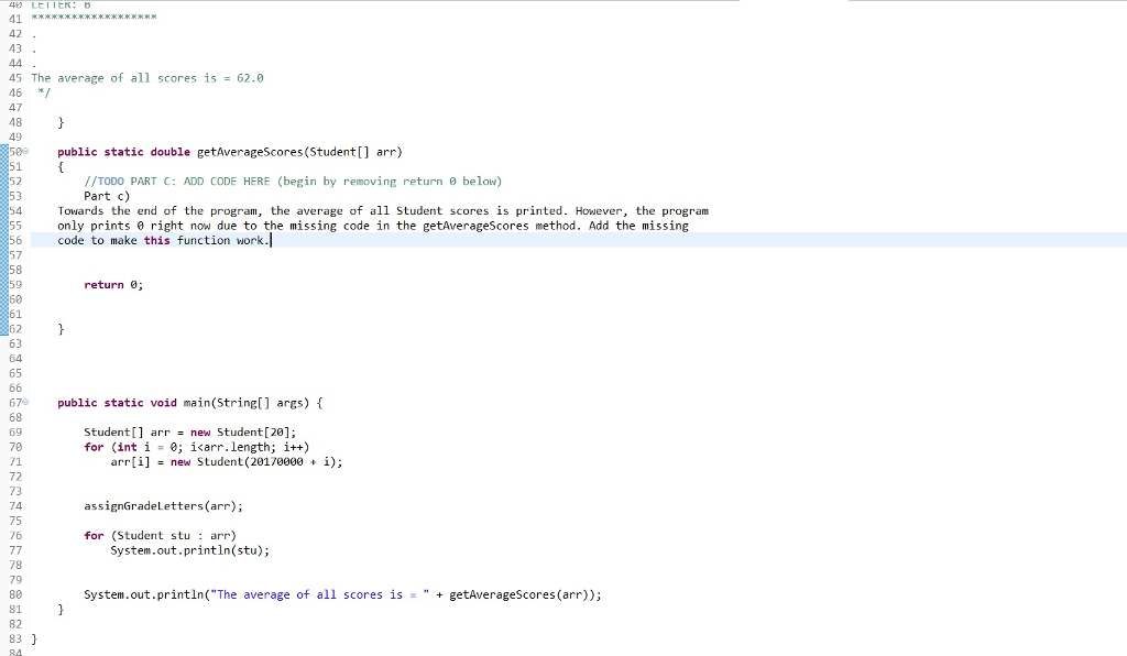 Solved 1- In the main function of StarsRunner.java, create | Chegg.com