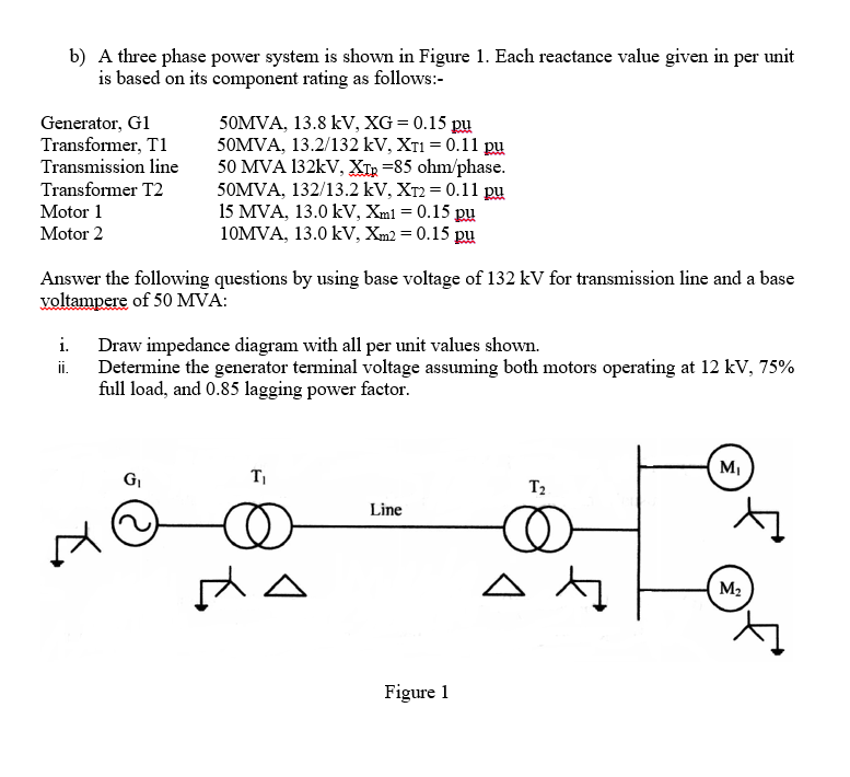 solved-b-a-three-phase-power-system-is-shown-in-figure-1-chegg