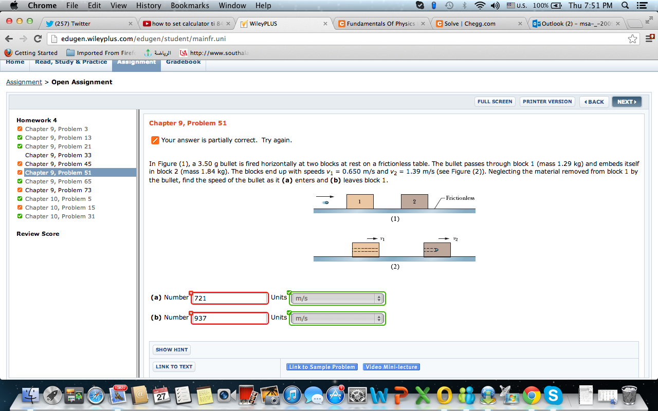 Solved Your Answer Is Partially Correct. Try Again. In | Chegg.com