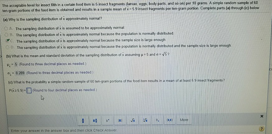 solved-random-sample-of-60-the-acceptable-level-for-insect-chegg