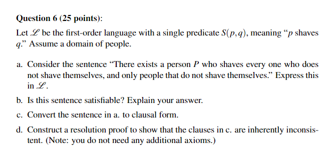 Solved Question 6 25 Points Let Be The First order Chegg