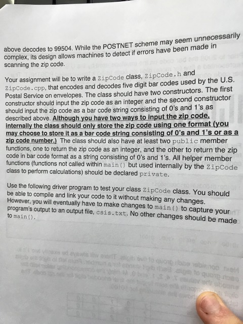 Solved Hi i need help with my C++ barcode lab. Below are | Chegg.com