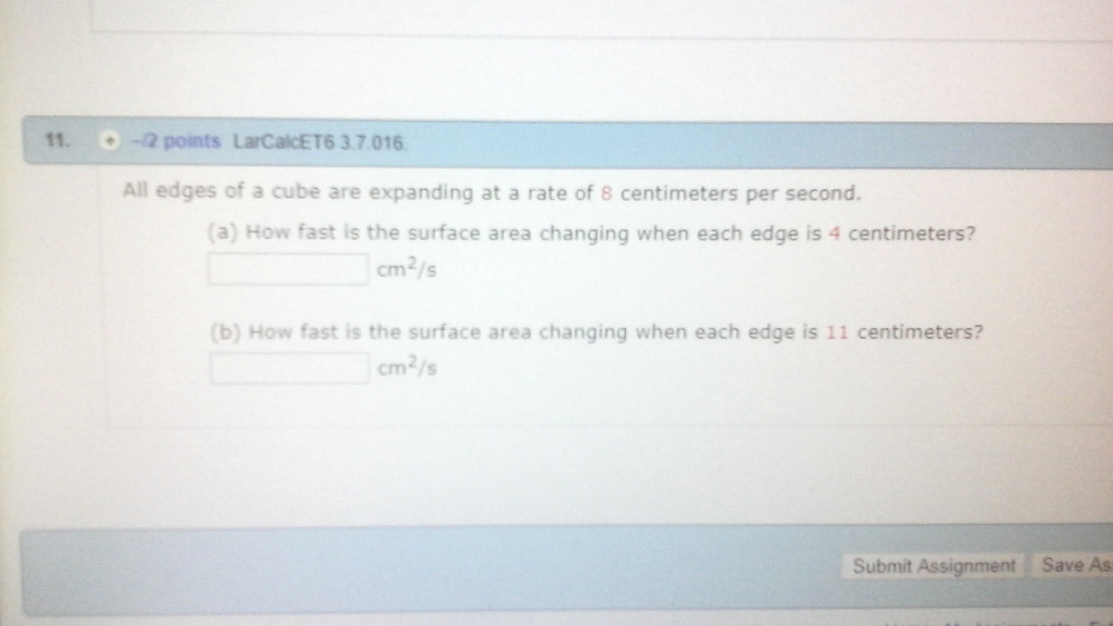 All Edges Of A Cube Are Expanding At A Rate