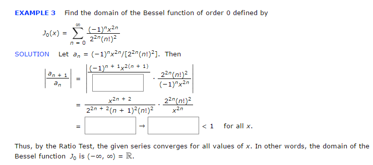 Solved Find the domain of the Bessel function of order 0 | Chegg.com