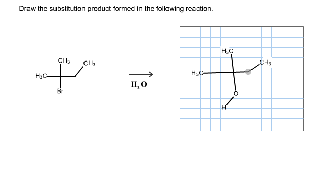 Draw The Substitution Product Formed In The Reaction
