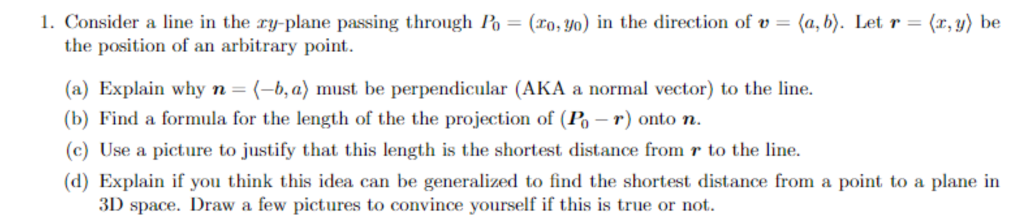 Solved Consider a line in the xy-plane passing through | Chegg.com