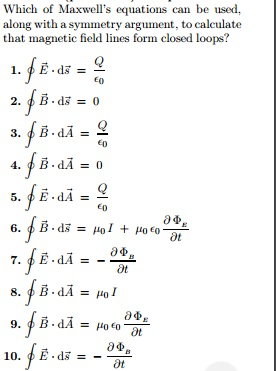 Solved Which of Maxwell's equations can be used, along with | Chegg.com