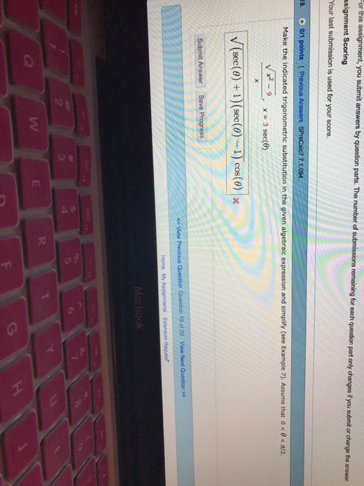 solved-make-the-indicated-trigonometric-substitution-in-the-chegg
