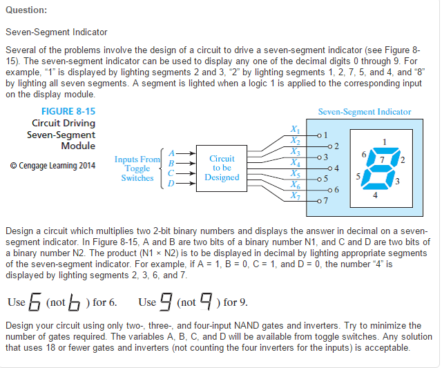 Solved Several of the problems involve the design of a | Chegg.com