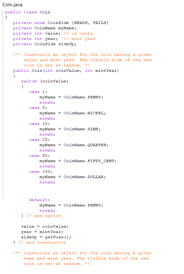 Solved The PiggyBank is an example of a bag implementation