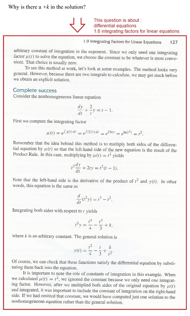 Solved Why is there a +k in the solution? This question is | Chegg.com