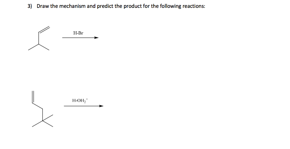 Solved Product/mechanism? Br2 FeBr3 H-Br, heat 1 eq. HBr, | Chegg.com