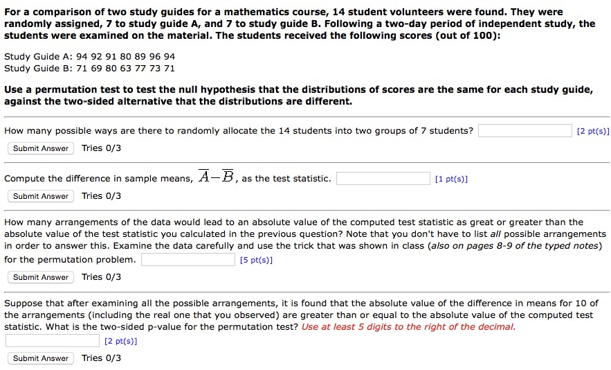Compare Study Guide Solved For a comparison of two study guides for a | Chegg.com