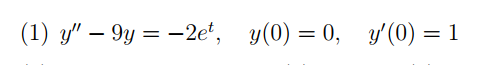 Solved Use the Laplace transform to solve the second-order | Chegg.com