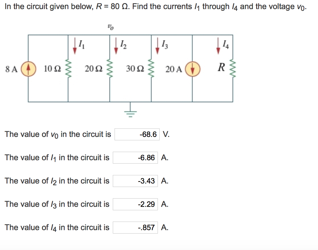 Solved In The Ciruit Given Below, R=80ohms. Find The 