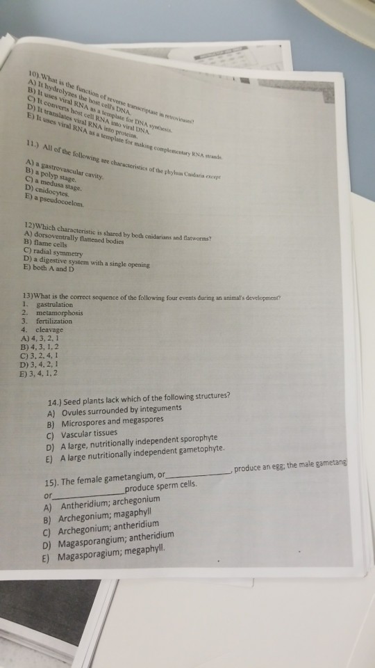 Biology Archive March 17 2018 Chegg com