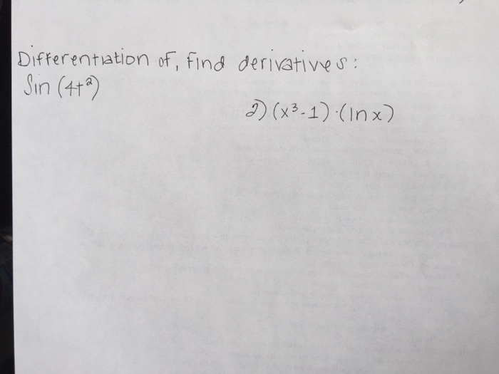 sin power 4 x differentiation