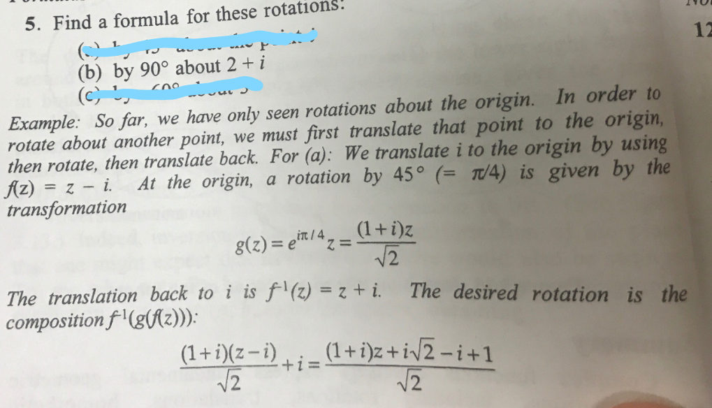 Solved Find A Formula For These Rotations: (b) By 90 Degree | Chegg.com