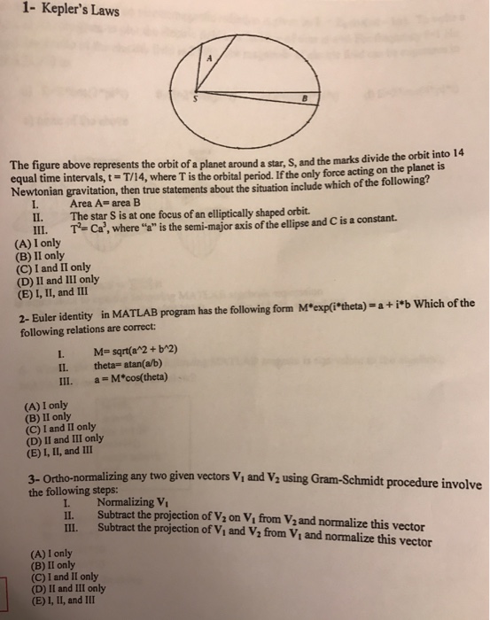 Solved The figure above represents the orbit of a planet | Chegg.com