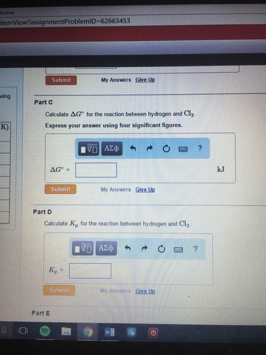 Solved Part A Calculate ΔH° for the reaction between | Chegg.com