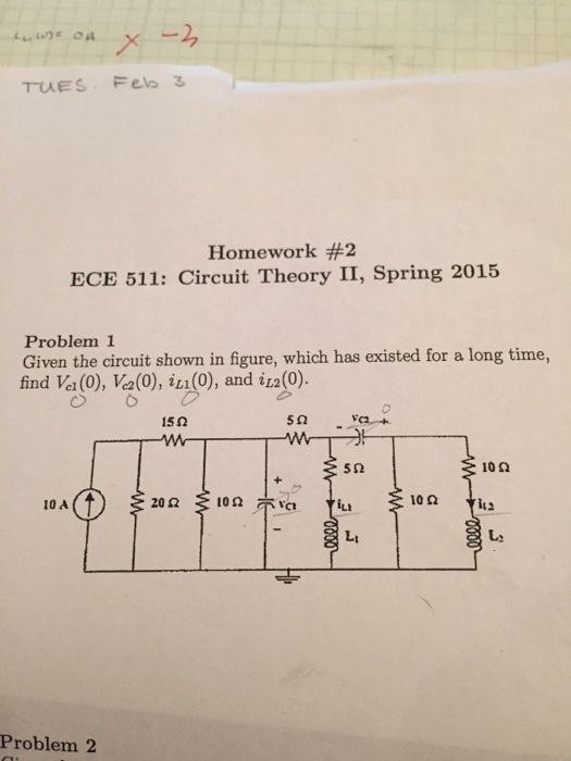 Solved Problem 1 Given the circuit shown in figure, which | Chegg.com