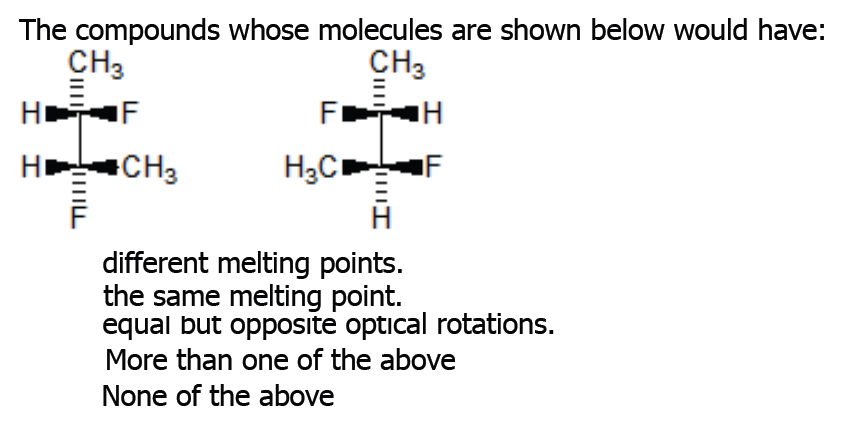 Solved The Compounds Whose Molecules Are Shown Below Would