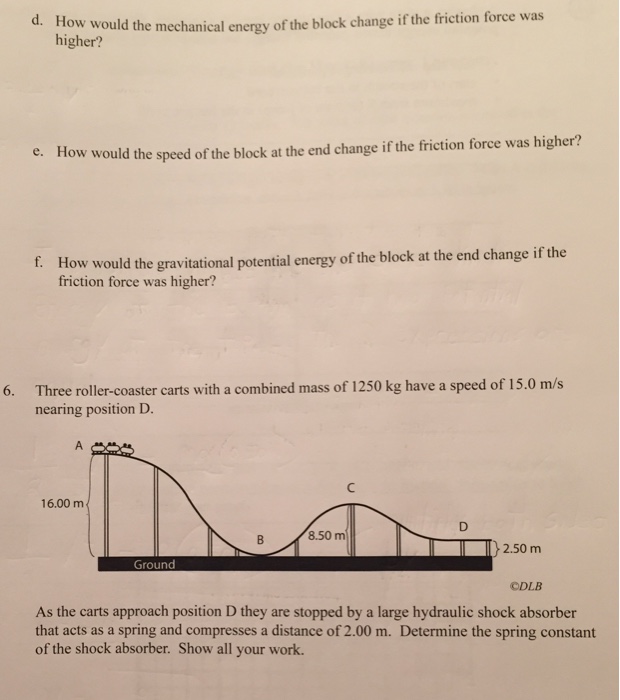 Solved The Energy vs Time graph below refers to a block