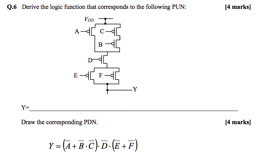 Solved Derive the logic function that corresponds to the | Chegg.com