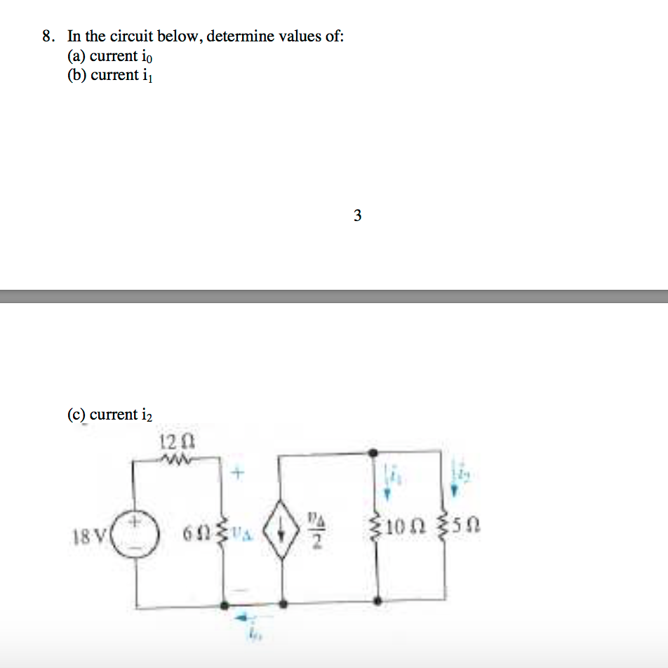 Solved In The Circuit Below, Determine Values Of: (a) | Chegg.com