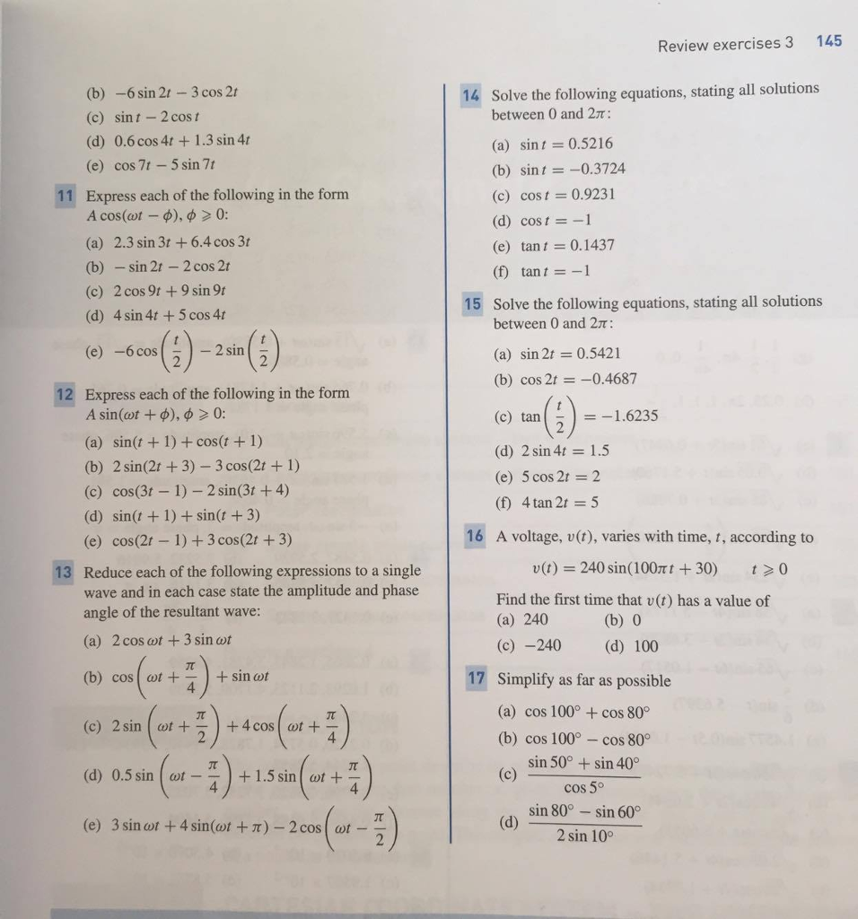 Solved REVIEW EXERCISES 3 Sin40 Sin 2 Cos 20 cos 40 4 Sin Chegg solved-review-exercises-3-sin40-sin-2-cos-20-cos-40-4-sin-chegg
