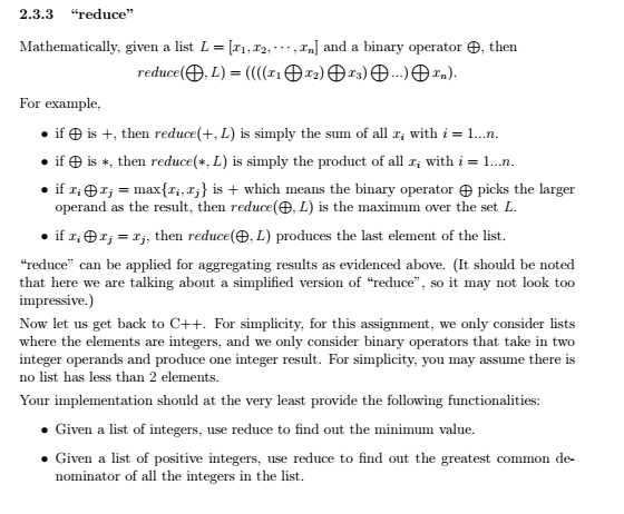 Solved you are asked to implement "map", "filter and "reduce | Chegg.com