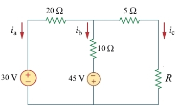 Solved In the circuit given below, R = 25 Ω. Using mesh | Chegg.com