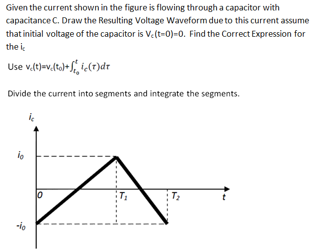 Solved Given the current shown in the figure is flowing | Chegg.com