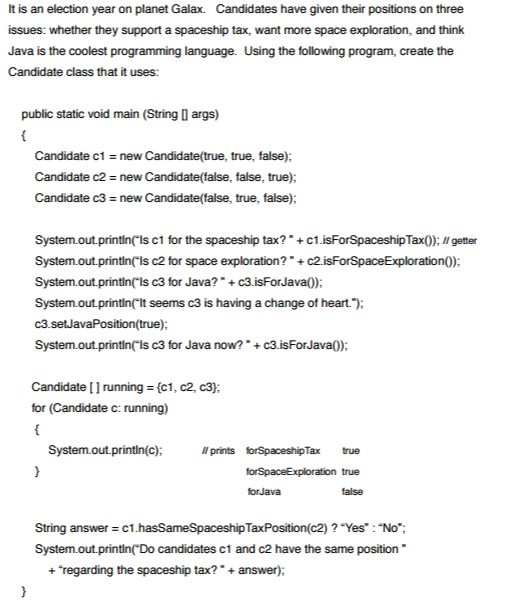 Solved It is an election year on planet Galax. Candidates | Chegg.com