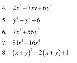 Solved How do I factor (or expand) these polynomials? | Chegg.com