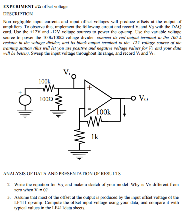 solved-experiment-2-offset-voltage-description-non-chegg