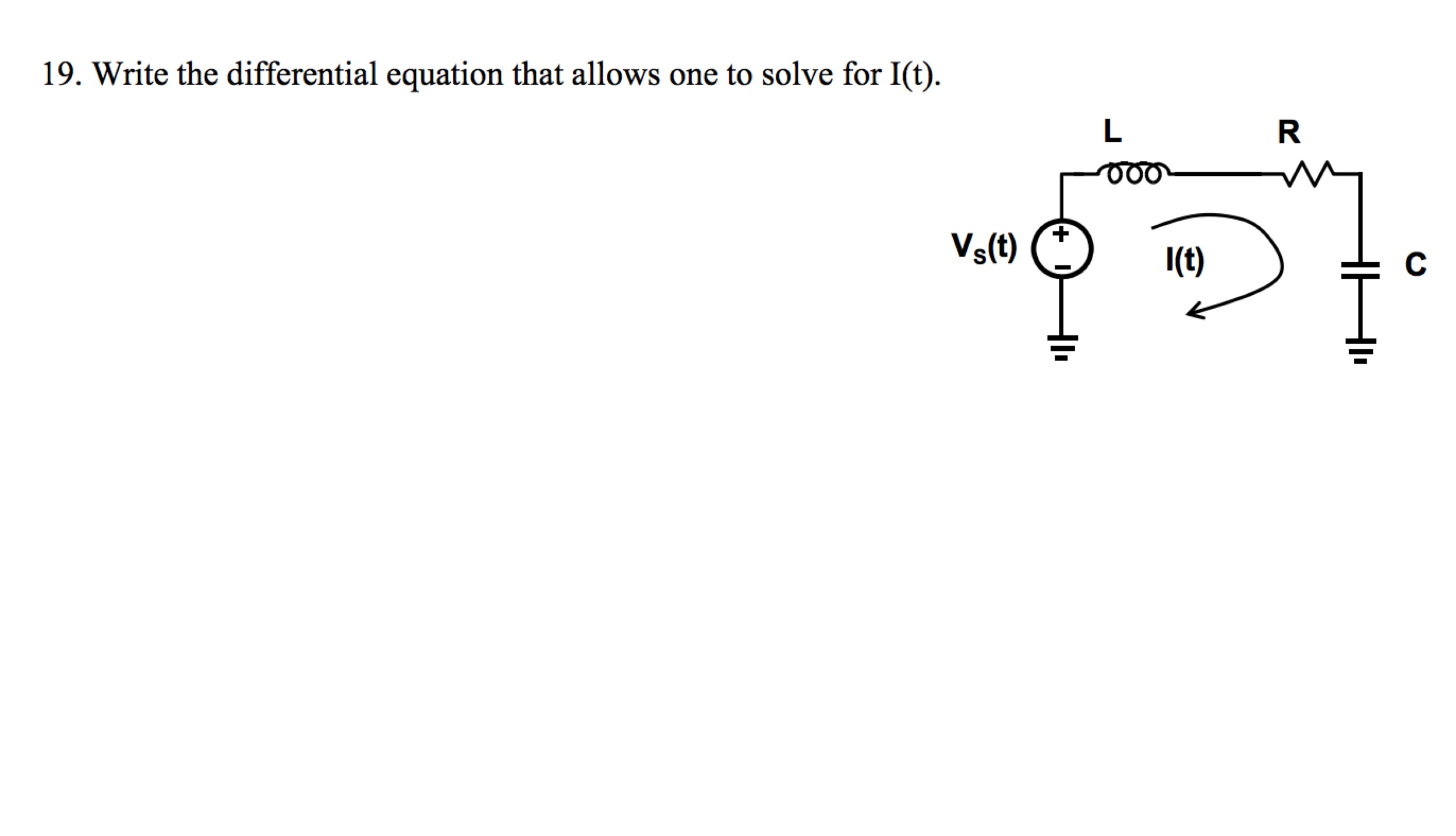 Solved Write the differential equation that allows one to | Chegg.com