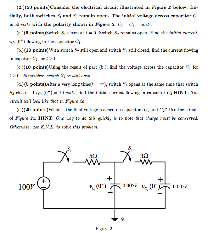 Solved Consider the electrical circuit illustrated in Figure | Chegg.com