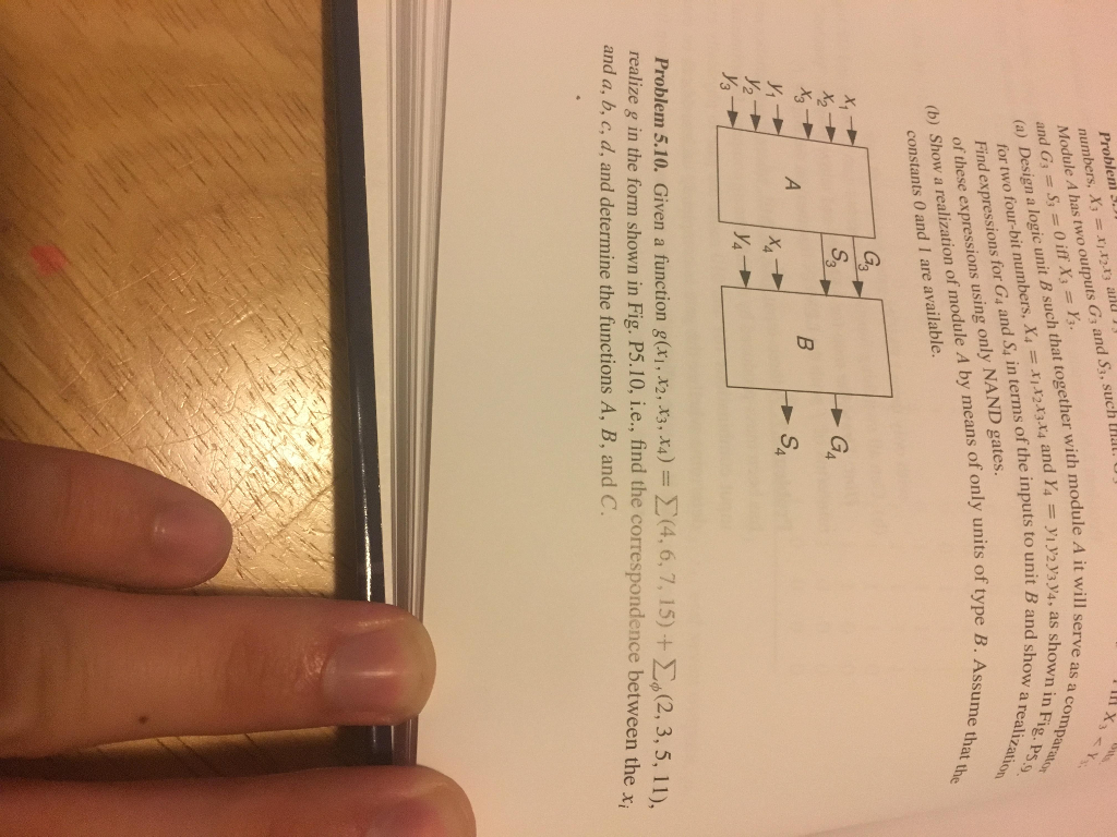 Solved Probleni S numbers, X3 =XlX2Xy and Module A has two | Chegg.com