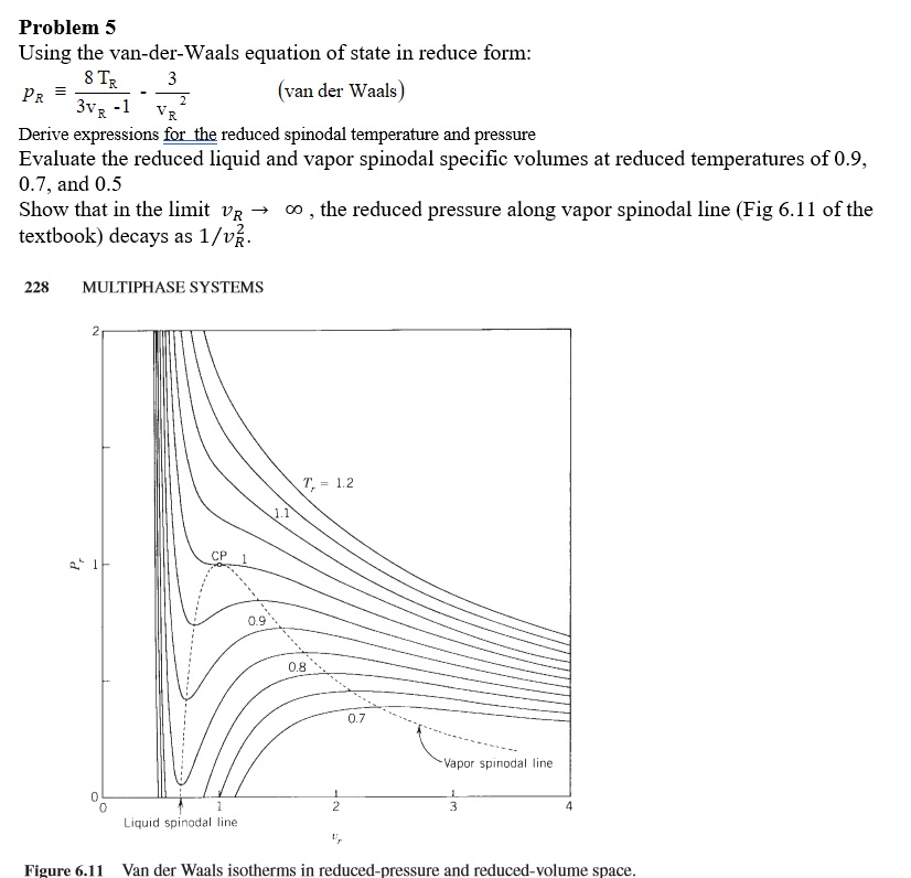 problem-5-using-the-van-der-waals-equation-of-state-chegg