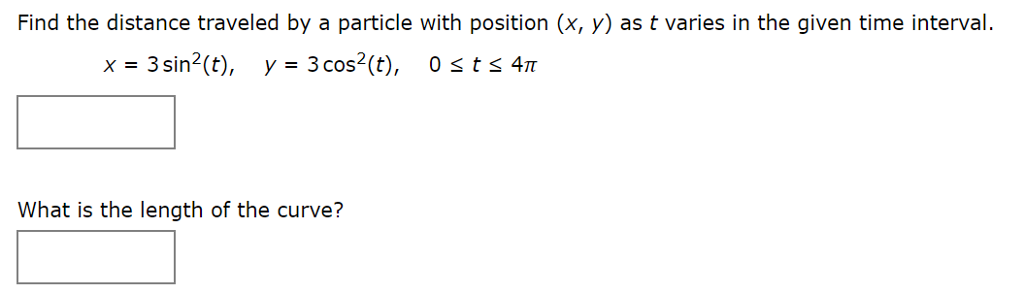 Solved Find the distance traveled by a particle with | Chegg.com