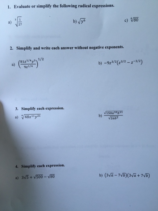 solved-evaluate-or-simplify-the-following-radical-chegg