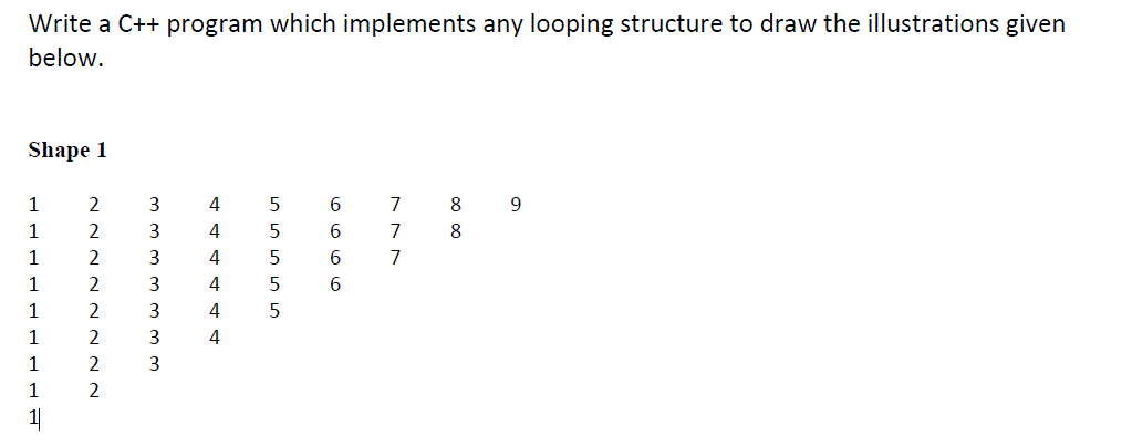 Solved Write A C Program Which Implements Any Looping 5753