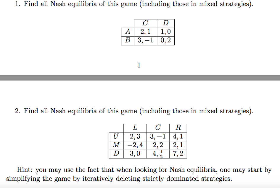 solved-1-find-all-nash-equilibria-of-this-game-including-chegg