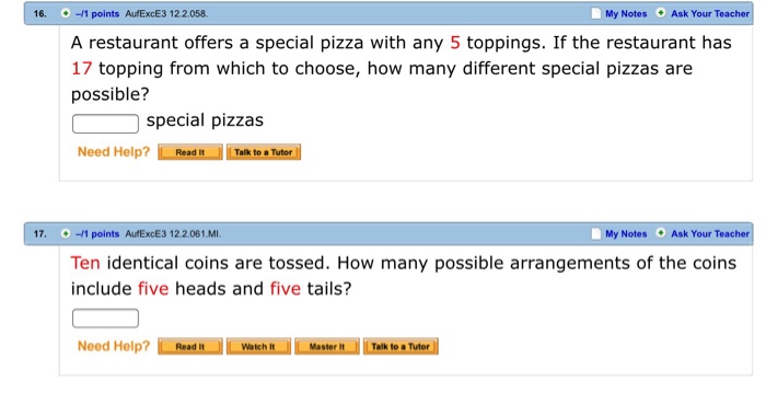 Solved A Restaurant Offers A Special Pizza With Any 5 | Chegg.com