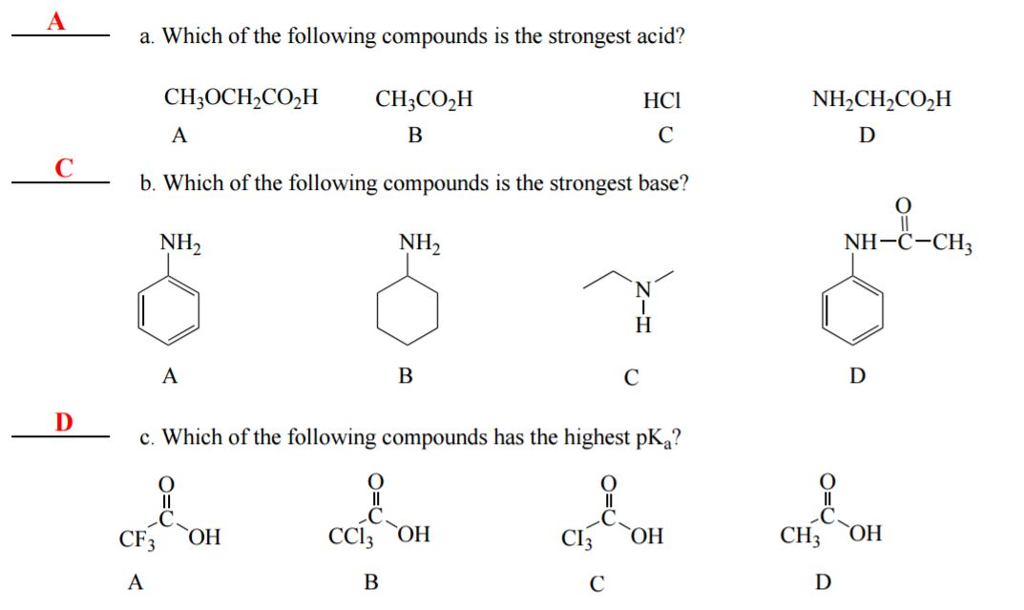 solved-which-of-the-following-compounds-is-the-strongest-chegg