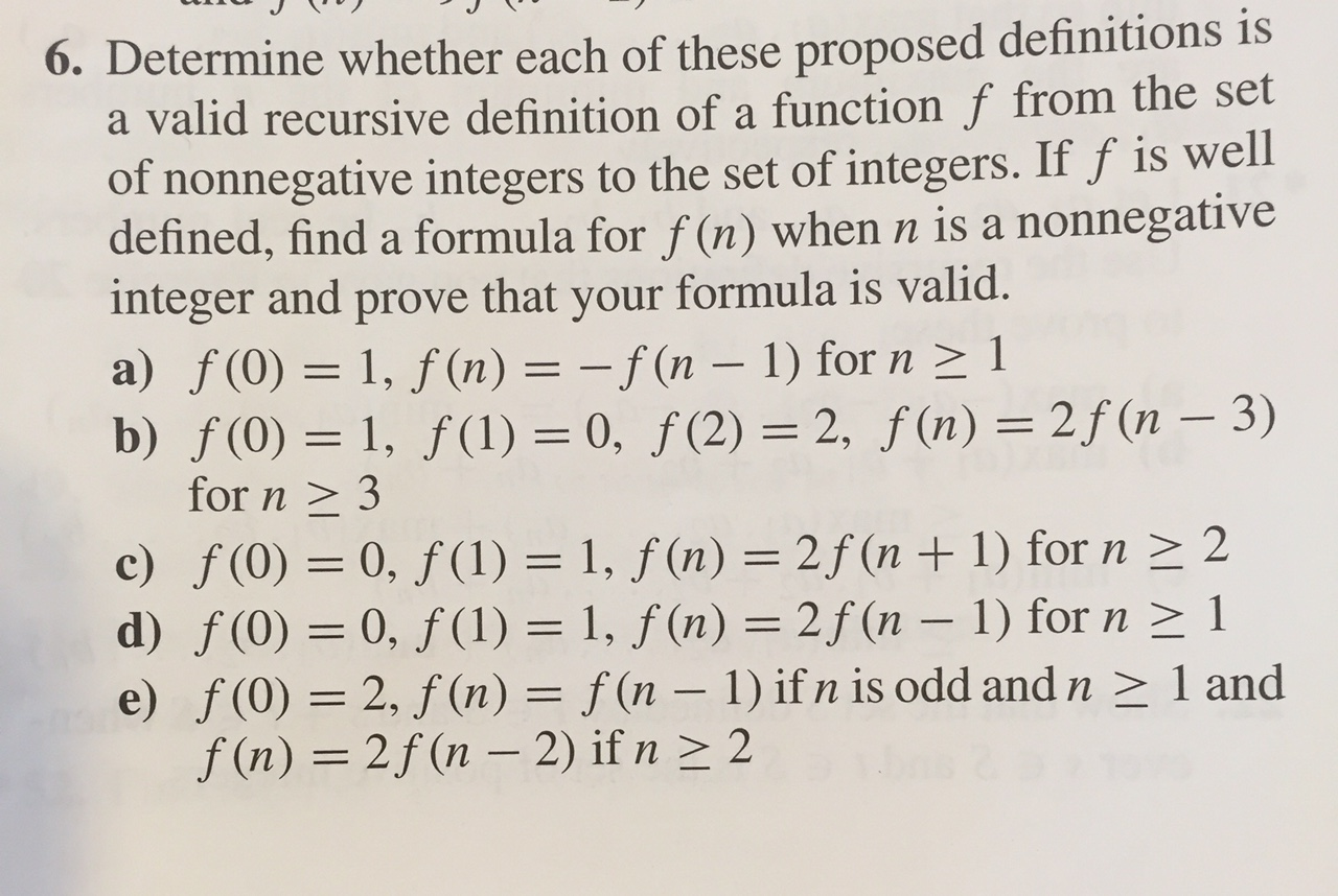 Solved Problem 6E from section 5.3 of Discrete Mathematics | Chegg.com